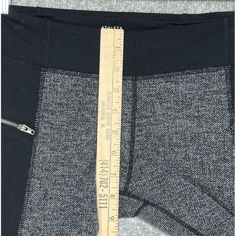 Athleta Girl Herringbone Textured‎ Skinny Leggings Girls Size Large 12 Pockets - Picture 8 of 10